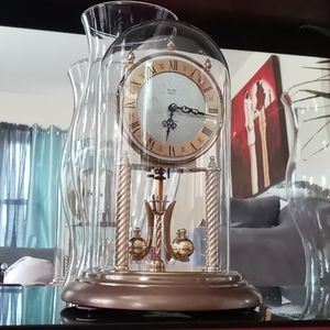 Clock encased in glass